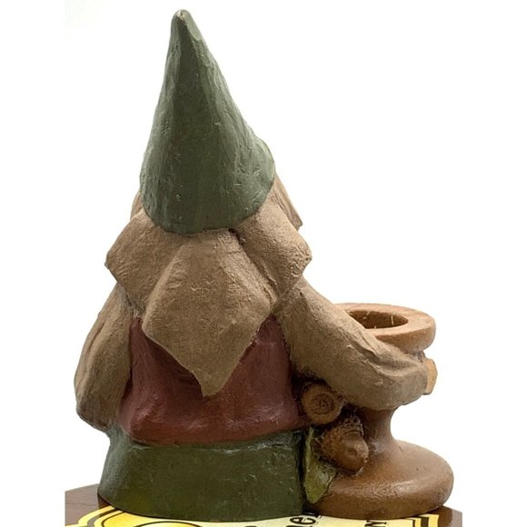 Tom Clark Gnome JACKIE B QUICK Figurine 81 Candle Stick Holder Shelf Sitter Book - Picture 4 of 8